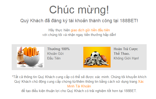 Hướng dẫn đăng ký 1 tài khoản cá cược tại 188bet – 2017