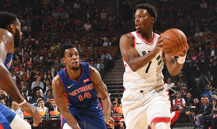 Detroit Pistons và Toronto Raptors 