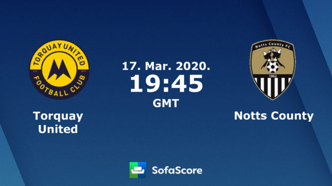 Torquay Utd vs Notts County