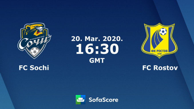 FC Sochi vs Rostov FC Sochi vs Rostov