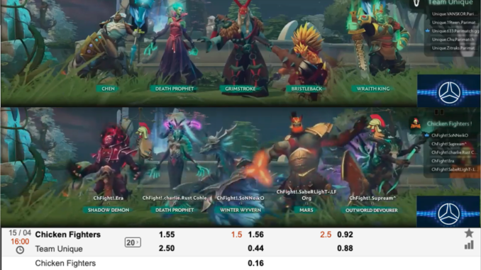 Chicken Fighters vs Team Unique