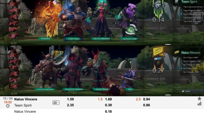 NaVi vs Team Spirit