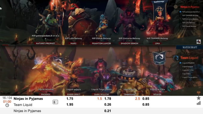 Ninjas in Pyjamas vs Team Liquid