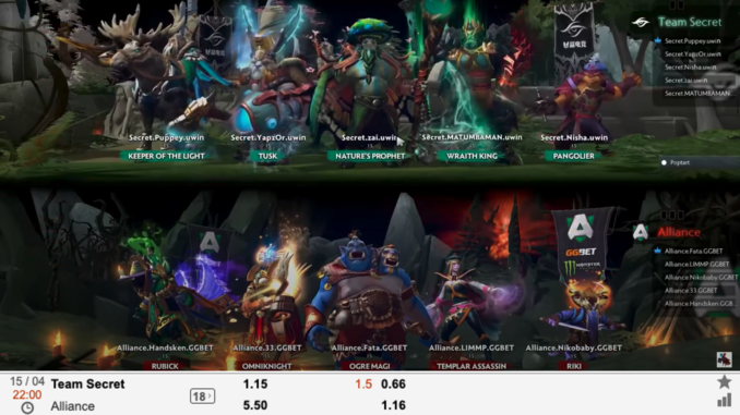Team Secret vs Team Alliance