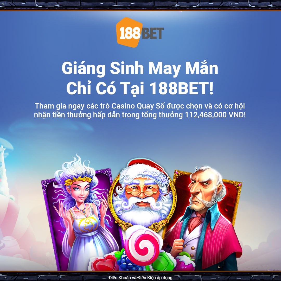 "NÓNG" cùng Giáng Sinh May Mắn - Game hay chỉ có tại 188BET