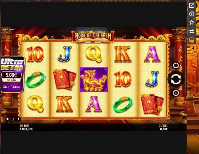 Nút Ultra Bet bên trái màn hình để nhân tiền thưởng lên gấp bội Tổng hợp 5 tựa game dịp Tết 2022 hay đem lại may mắn