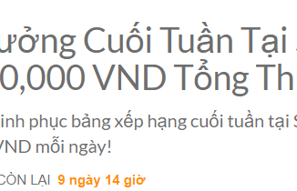 Săn Thưởng Cuối Tuần Tại Sảnh Bạch Kim – 720 Triệu Tổng Thưởng