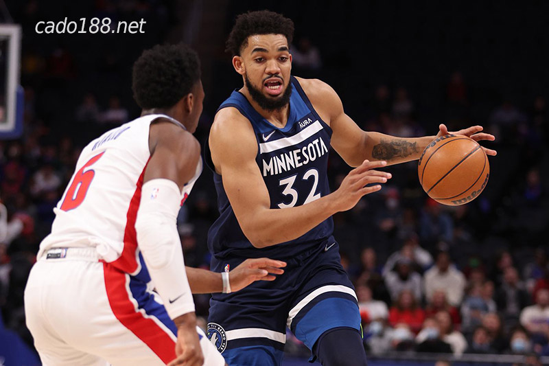 Soi kèo bóng rổ Timberwolves vs Detroit Pistons 01/01