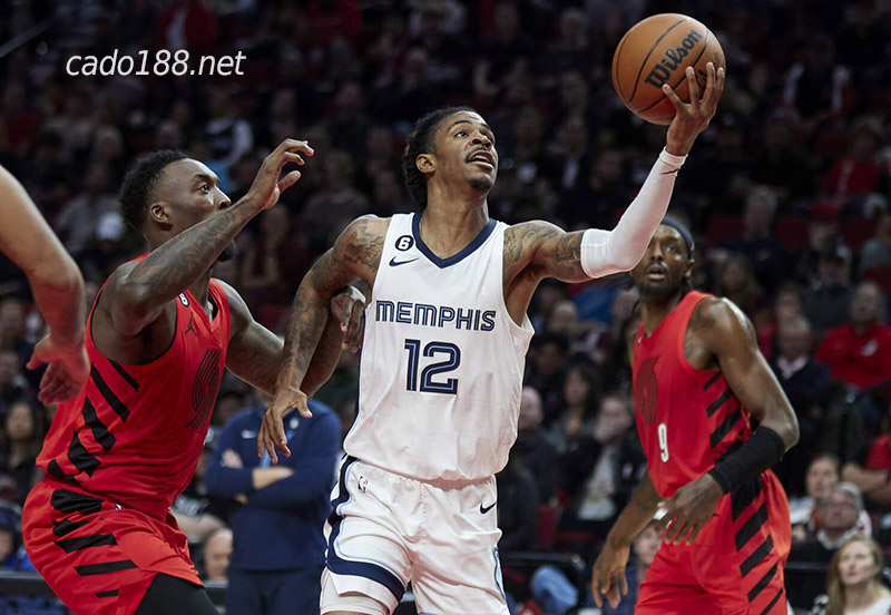 Grizzlies đang bay cao với vị trí thứ 2 thì Blazers trong mùa giải năm nay đã bị đánh bật ra khỏi top 10 BXH Memphis Grizzlies vs PT Blazers