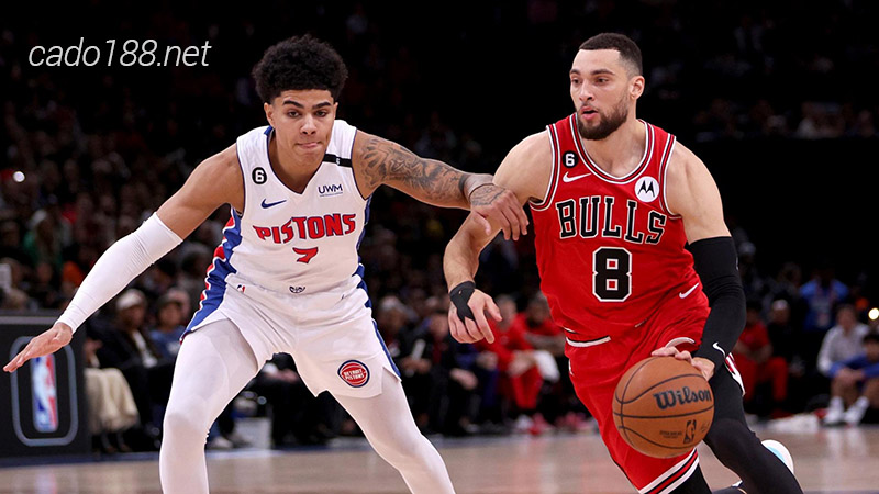 Chicago Bulls đang rất sáng cửa để trở lại cuộc đua tranh vé vòng playin với chuỗi thắng 2 trận liên tiếp Soi kèo bóng rổ NBA Detroit Pistons vs Chicago Bulls 2:3