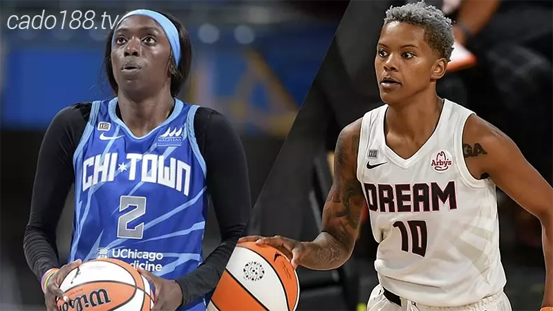 Đối đầu trước The Sky sẽ mở ra cơ hội dành cho Atlanta Dream để tìm lại niềm vui chiến thắng Soi kèo bóng rổ WNBA Atlanta Dream vs Chicago Sky ngày 19_8