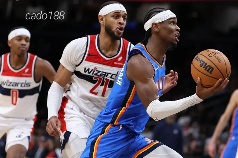 Oklahoma City Thunder hoàn thành chuỗi trận du đấu miền Đông với thành tích toàn thắng 2 trận Soi kèo bóng rổ NBA OKC Thunder vs Washington Wizards 24_12