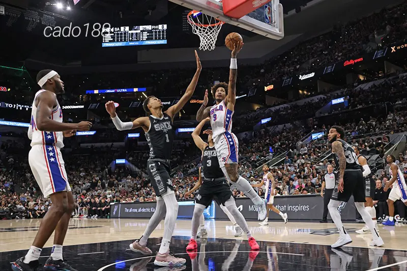 Philadelphia 76ers bị đưa trở lại mặt đất khi đụng độ đối trọng khó chịu Cleveland Cavaliers Soi kèo bóng rổ NBA Philadelphia 76ers vs SA Spurs 24_12