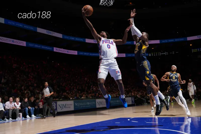 Philadelphia 76ers trận này chơi phòng ngự cực kỳ chặt chẽ với sự trở lại của Joel Embiid Soi kèo bóng rổ Philadelphia 76ers vs Indiana Pacers 14_12