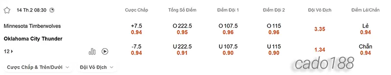 Soi kèo bóng rổ Minnesota Timberwolves vs OKC Thunder 14_2
