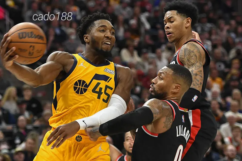 Utah Jazz có được chiến thắng vô cùng bất ngờ trong trận đấu trên sân nhà vừa qua Soi kèo bóng rổ Utah Jazz vs Portland Trail Blazers 25_2