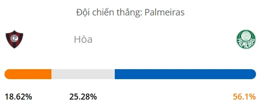 Siêu máy tính dự đoán bóng đá Cerro Porteno vs Palmeiras