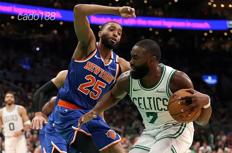New York Knicks gặp khó trong ngày Boston Celtics phòng ngự quá chặt chẽ Soi kèo bóng rổ NBA New York Knicks vs Boston Celtics 17-5