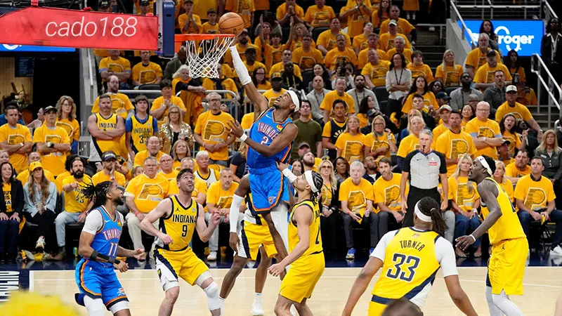 Trận đấu sắp tới trên sân nhà OKC Thunder là rất quan trọng trong toàn bộ series Soi kèo bóng rổ Oklahoma City Thunder vs Indiana Pacers 17_6
