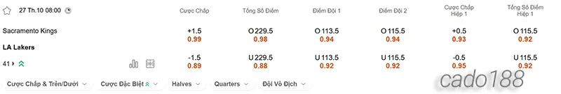 Soi kèo bóng rổ Sacramento Kings vs LA Lakers ngày 27_10 Soi kèo bóng rổ Sacramento Kings vs LA Lakers ngày 27_10